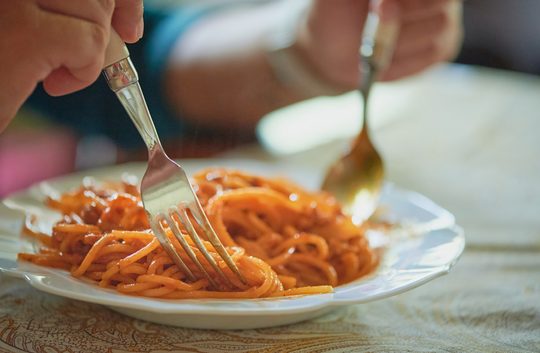 Spagetti mit Tomatensauce