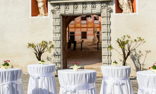 Hochzeitstische in der Oberen Bastei