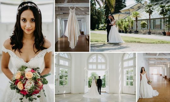 Hochzeit Collage Orangerie