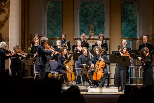 Konzert zum Jahresbeginn Musiker auf der Bühne