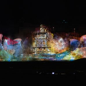 "Der fliegende Holländer" Bühne mit Lichteffekten