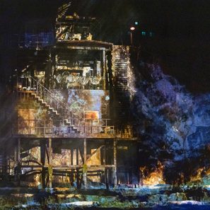 "Der fliegende Holländer" Bühne mit Lichteffekten