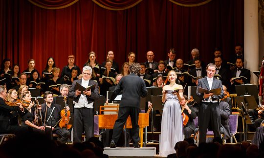 Orchester bei der Aufführung von Die Schöpfung