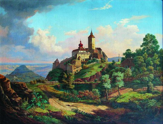 Historische Ansicht Burg Forchtenstein