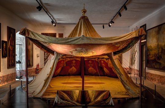 Zelt in Ausstellung auf Burg Forchtenstein
