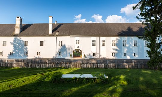 Innenhof von Schloss Lackenbach