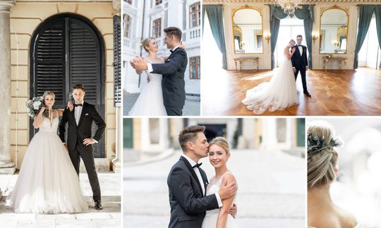 Hochzeit Collage Schloss Esterházy