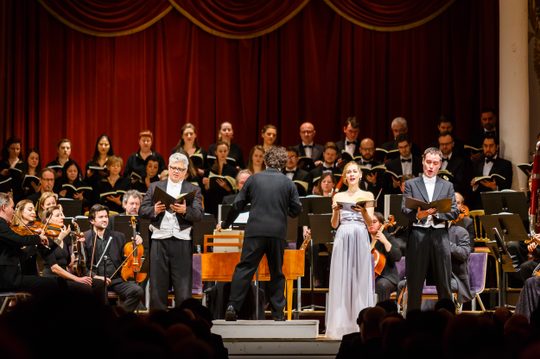Orchester bei der Aufführung von Die Schöpfung