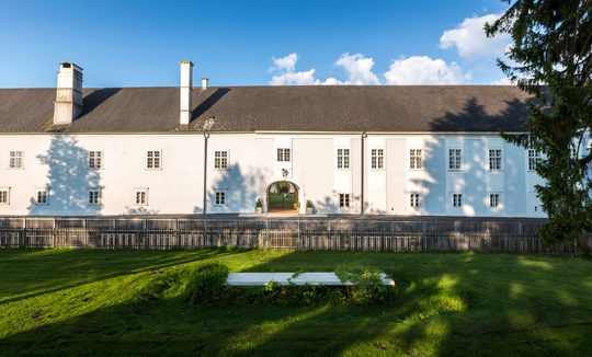 Innenhof von Schloss Lackenbach